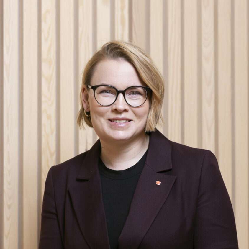 På bilden: Evelina Fahlesson (S), kommunstyrelsens vice ordförande i Skellefteå kommun.