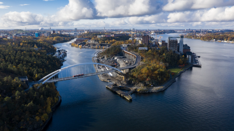 På bilden: Översiktsbild över Nacka kommun.