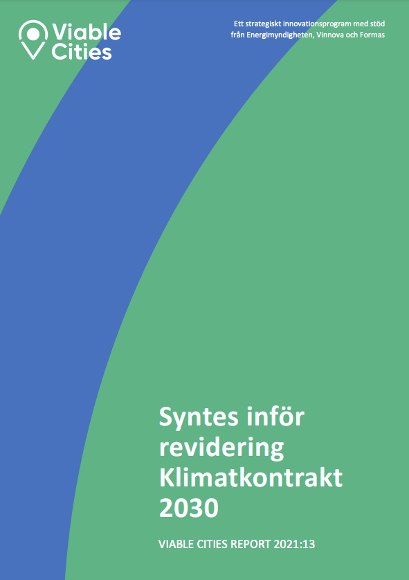 Revision of Climate City Contract 2030 (synthesis)