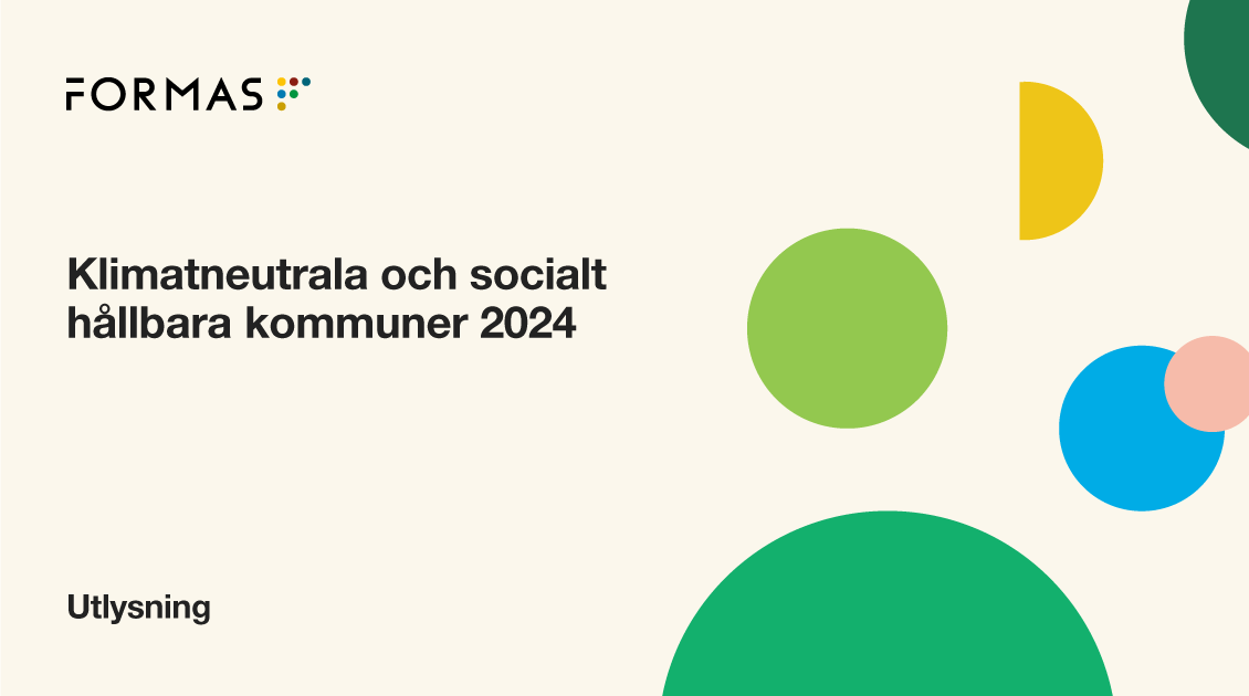 Klimatneutrala och socialt hållbara kommuner 2024