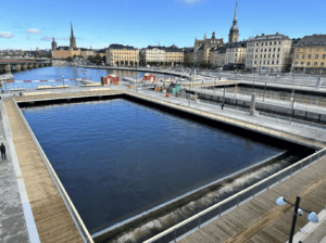 På bilden: Slussen, Vattentorget. Foto: Olivia Laidwa Collin.