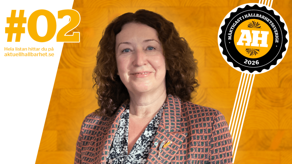 Olga Kordas, ranked second on the list of the most influential figures in sustainability for 2026.